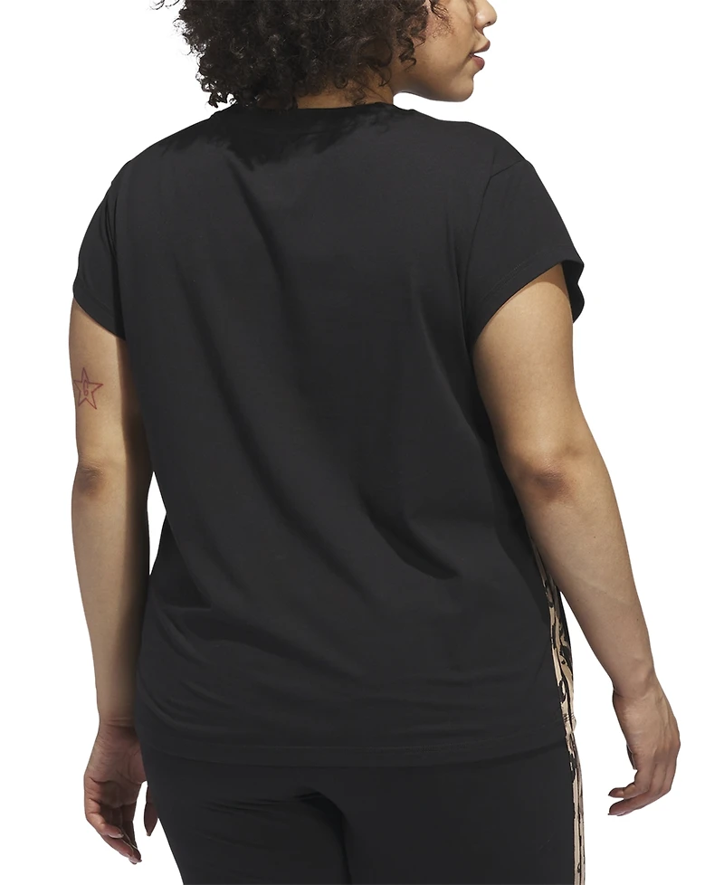 adidas Plus Essentials Animal Aop cotton T-Shirt