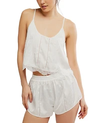 Free People Women's Midnight Muse Cami And Shorts Pajama Set