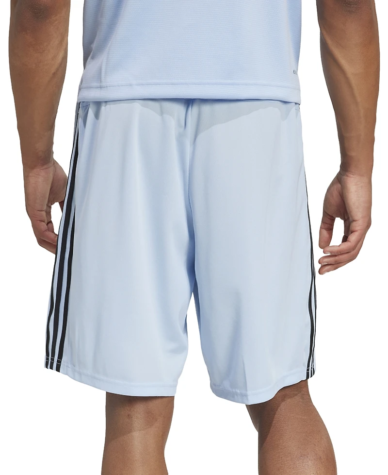 adidas Men's Pique 3-Stripes Logo Training Shorts