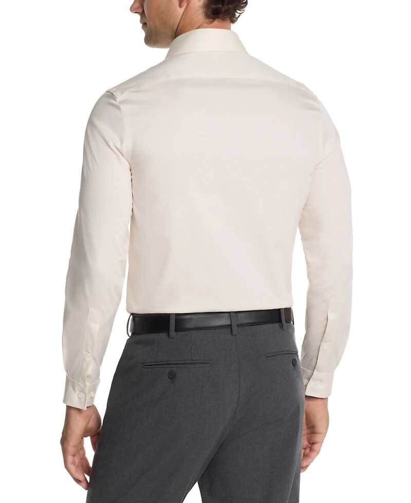 Michael Kors Mens Comfort Stretch Slim Fit Dress Shirt