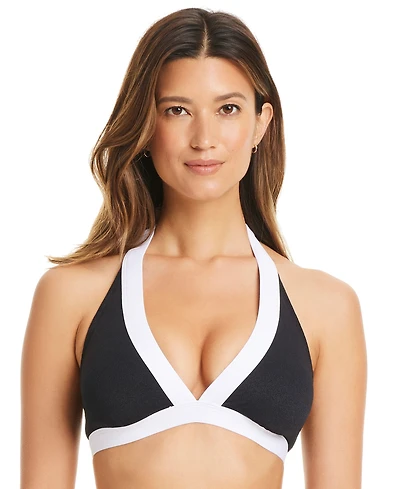 Bleu by Rod Beattie Women's Im With The Band Halter Bikini Top