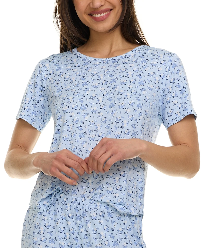 Flora by Flora Nikrooz Women's 2-Pc. Jody Floral Pajamas Set