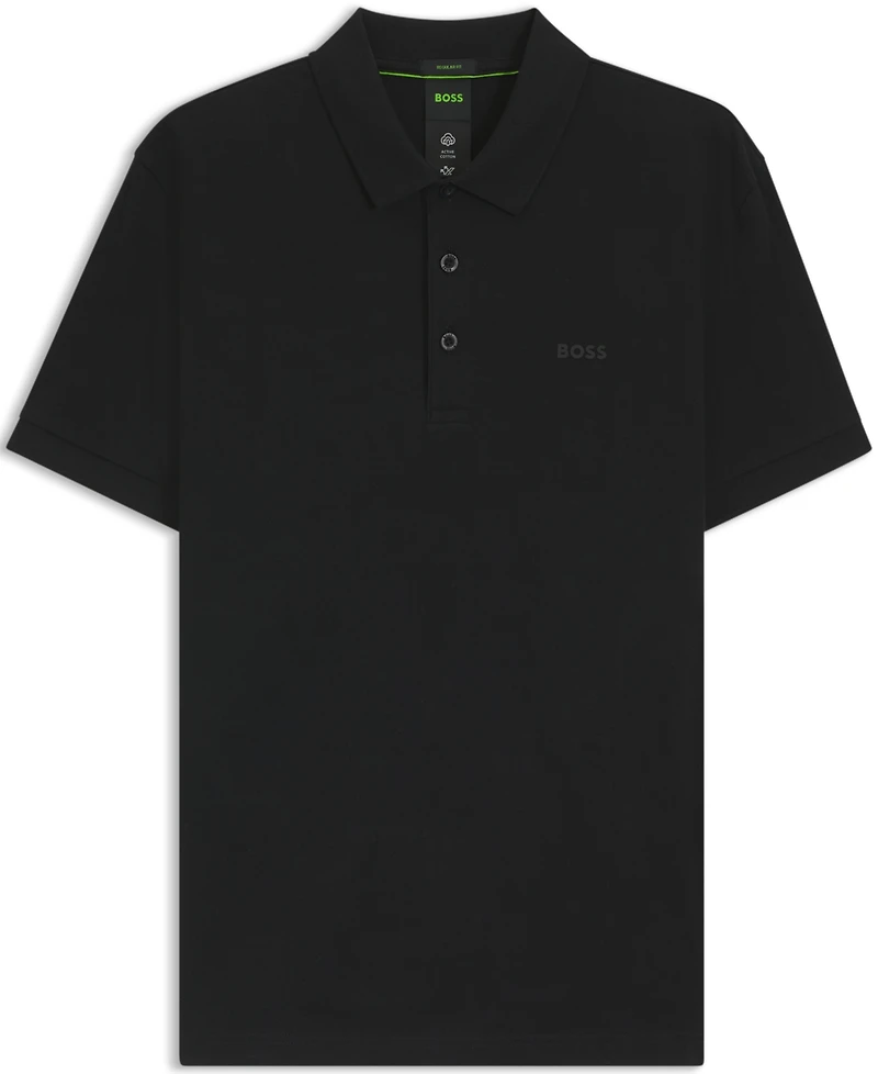 Boss by Hugo Men's Jacquard Body-Mapping Cotton Polo Shirt
