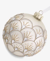 Holiday Lane Gilded Glamour Gold Pattern Ball Ornament, Macy's Exclusive