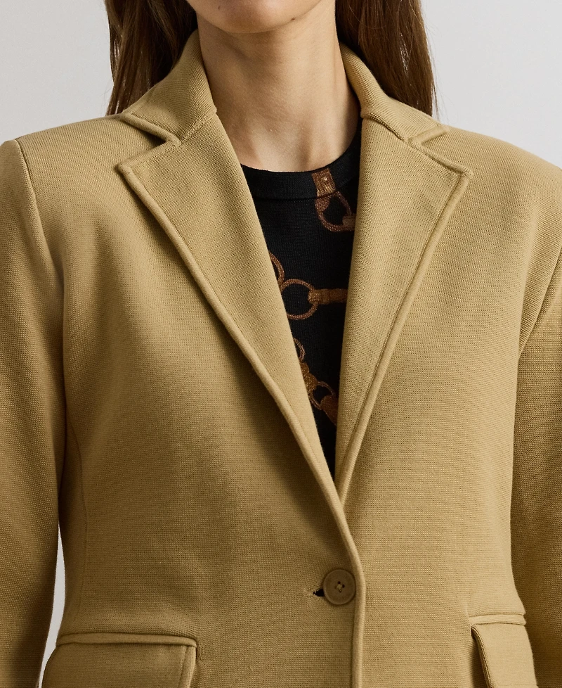 Lauren Ralph Women's Cotton-Blend Sweater Blazer