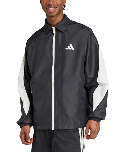 adidas Men's Stadium Colorblocked Logo Jacket