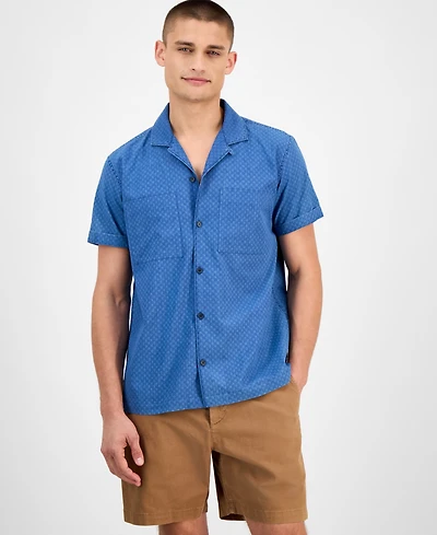 Sun + Stone Men's Beckham Camp Shirt, Exclusively at Macy's
