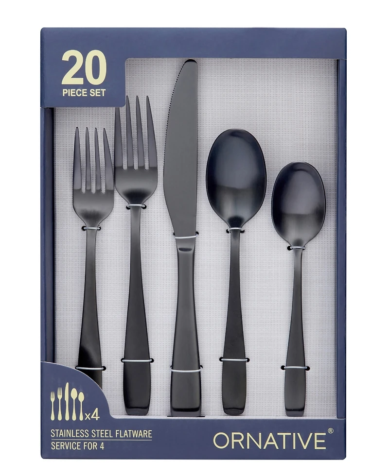 Ornative Remus 20-Pc. Flatware Set, Service for 4