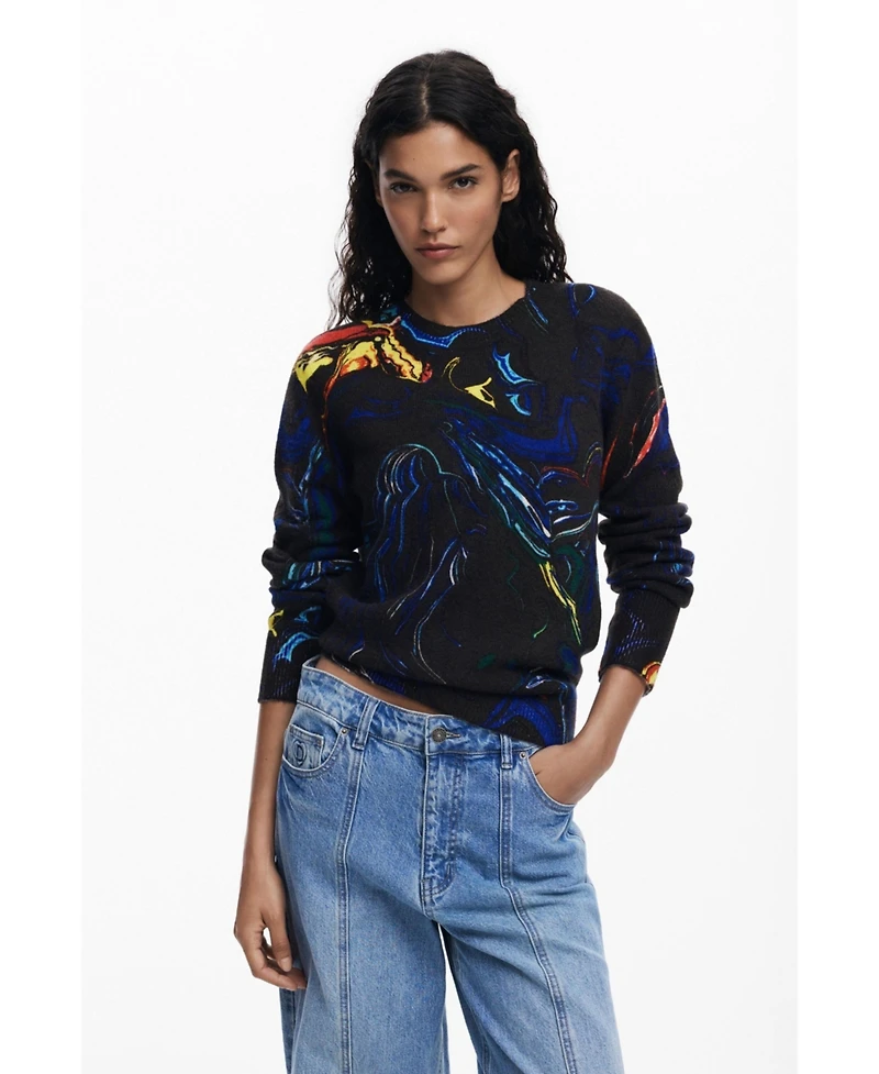 Desigual Women's Sweater designed by Mr. Christian Lacroix