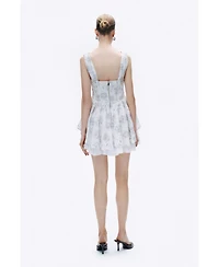 Nocturne Women's Corset Look Broderie Mini Dress