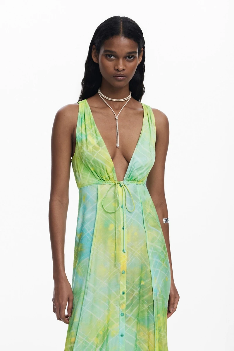 Desigual Women's Long dress with buttons