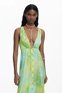 Desigual Women's Long dress with buttons