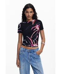 Desigual Women's Abstract floral T-shirt