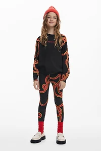 Desigual Girls Girls's Serpentine sleeve sweater