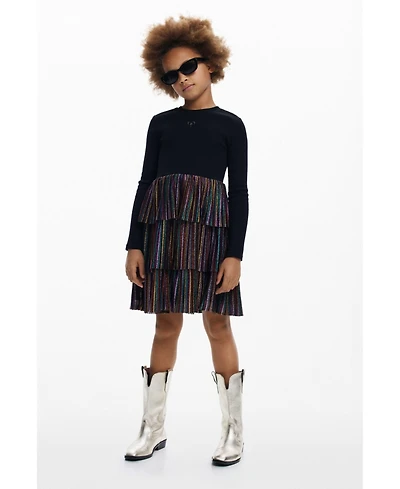Desigual Girls Girls's Lurex ruffle dress