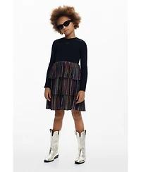 Desigual Girls Girls's Lurex ruffle dress