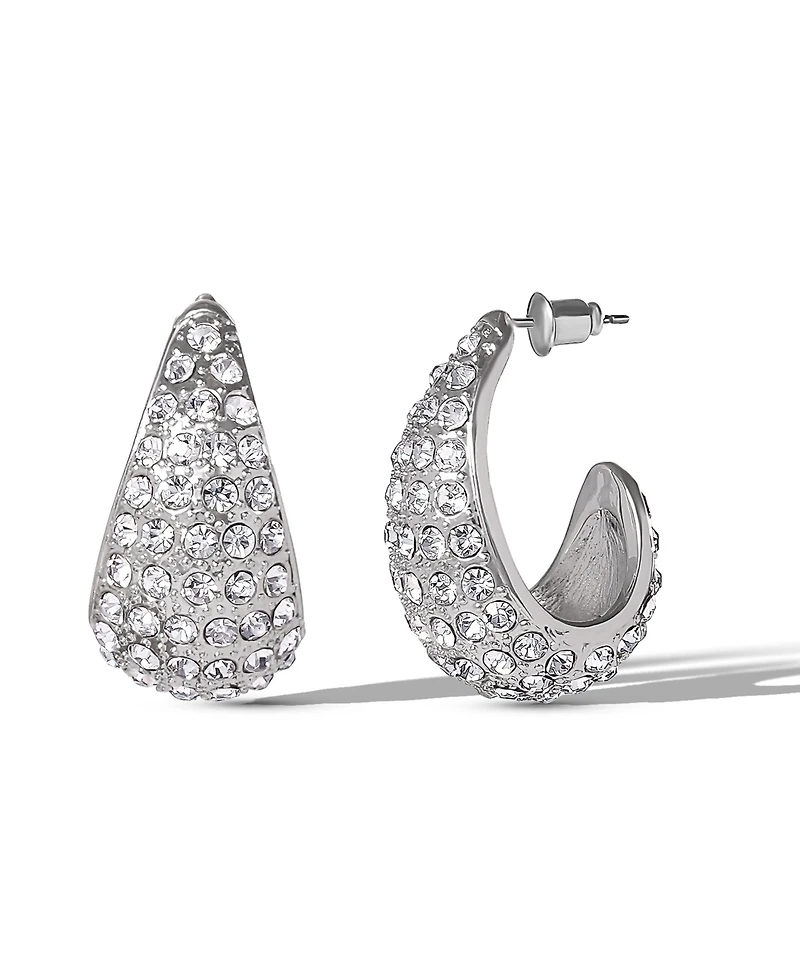 Jessica Simpson Pave Teardrop Clip-On Earrings