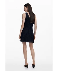 Desigual Women's Sleeveless lace dress