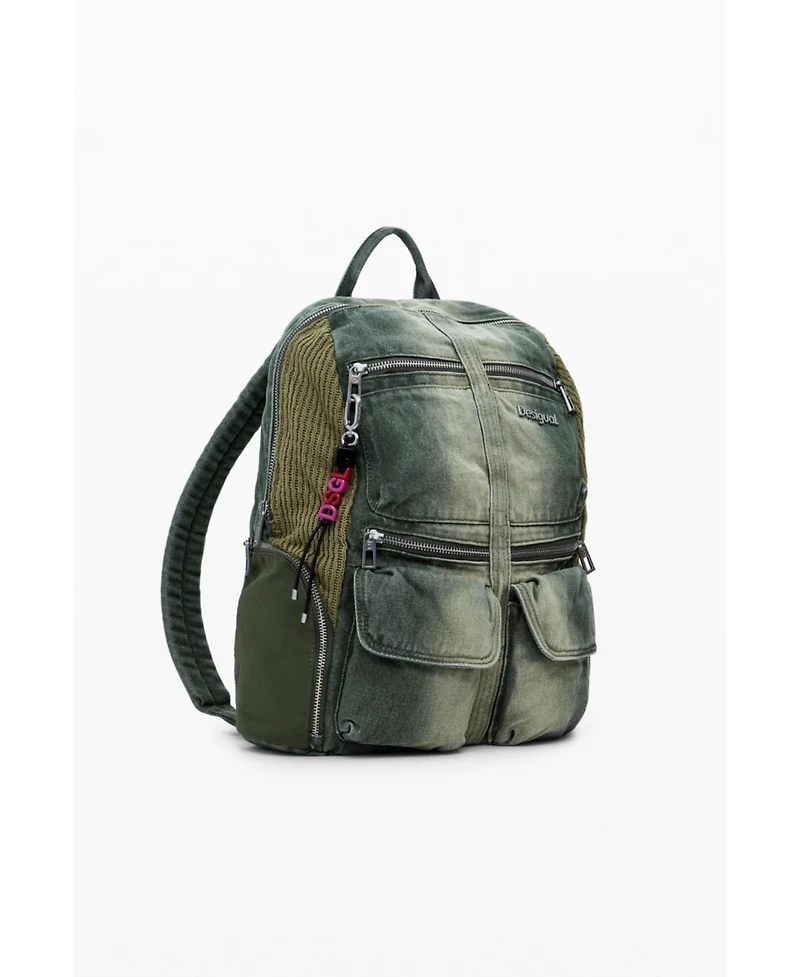 Desigual Women's Large combined denim backpack