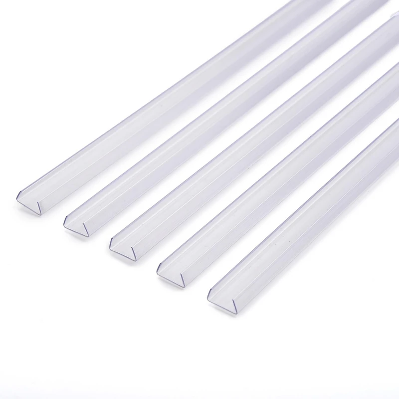 DELight 3.3" Plastic U Channel System 5PCS Del-M011M for 9/16"W Warm White Rope Light Models Del-D50W,Del-D100W,Del-D150W