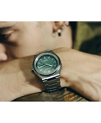 Citizen Eco-Drive Men's Zenshin Silver-Tone Super Titanium Bracelet Watch 39mm