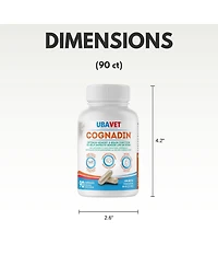Ubavet Cognadin Memory & Brain Support for Senior Dogs – (90 ct)