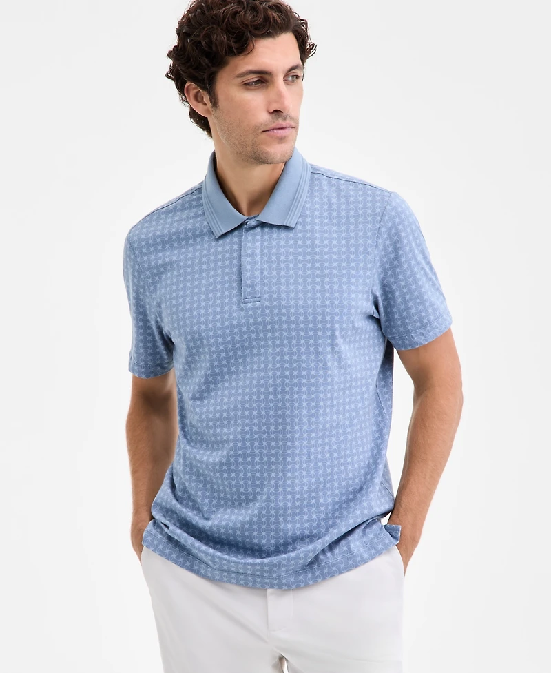 Alfani Men's Micro-Lattice Polo Shirt