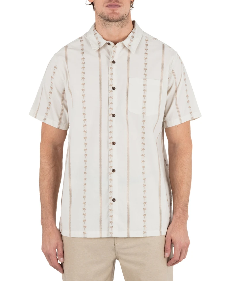 Hurley Men's Jacquard Rincon Short Sleeve Shirt