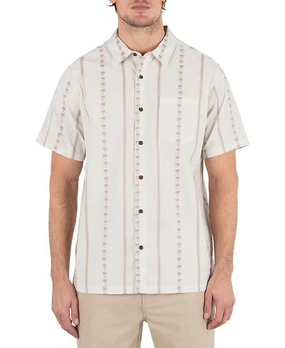 Hurley Men's Jacquard Rincon Short Sleeve Shirt