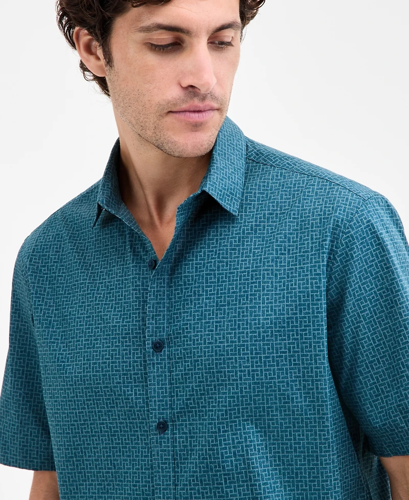 Alfani Men's Basketweave Shirt, Macy's Exclusive