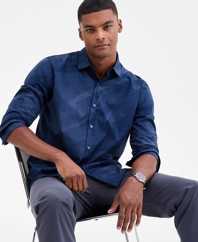 Alfani Men's Interstellar Patterned Shirt