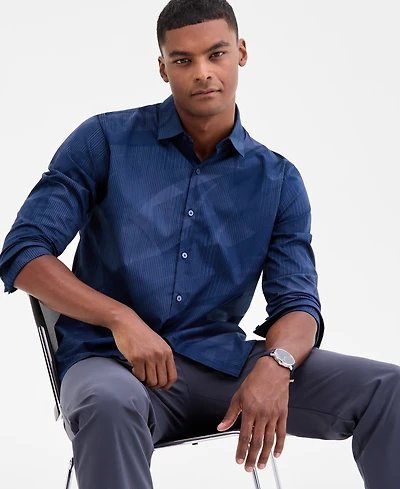 Alfani Men's Interstellar Patterned Shirt