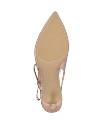 Bandolino Women's Alilac Bow Slingback Kitten Heel Pumps