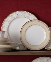Noritake Trefolio Gold 12-Piece Dinnerware Set, Service for 4