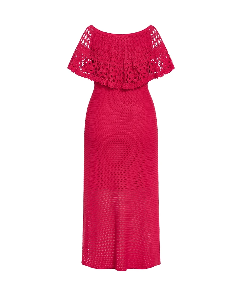 City Chic Women's Callie Crochet Dress