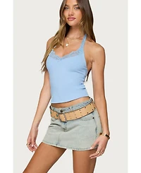 Edikted Women's Jordie Lacey Halter Top
