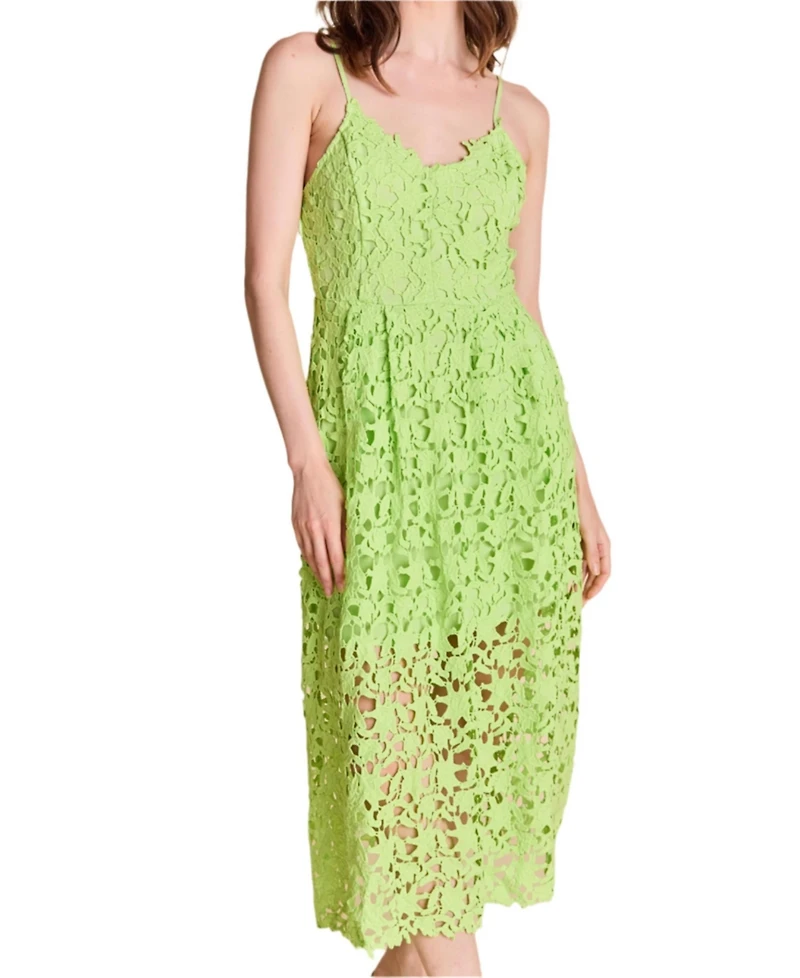 endless rose Women's Lace Cami Midi Dress