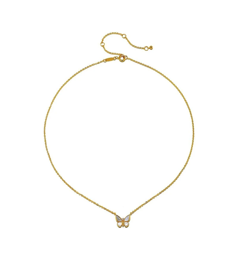 Renewed Hope Pearl Butterfly Necklace