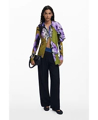 Desigual Women's Buttoned T-shirt designed by Mr. Christian Lacroix
