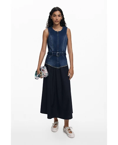 Desigual Women's Denim combined dress