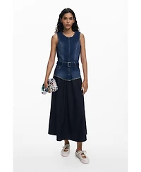 Desigual Women's Denim combined dress