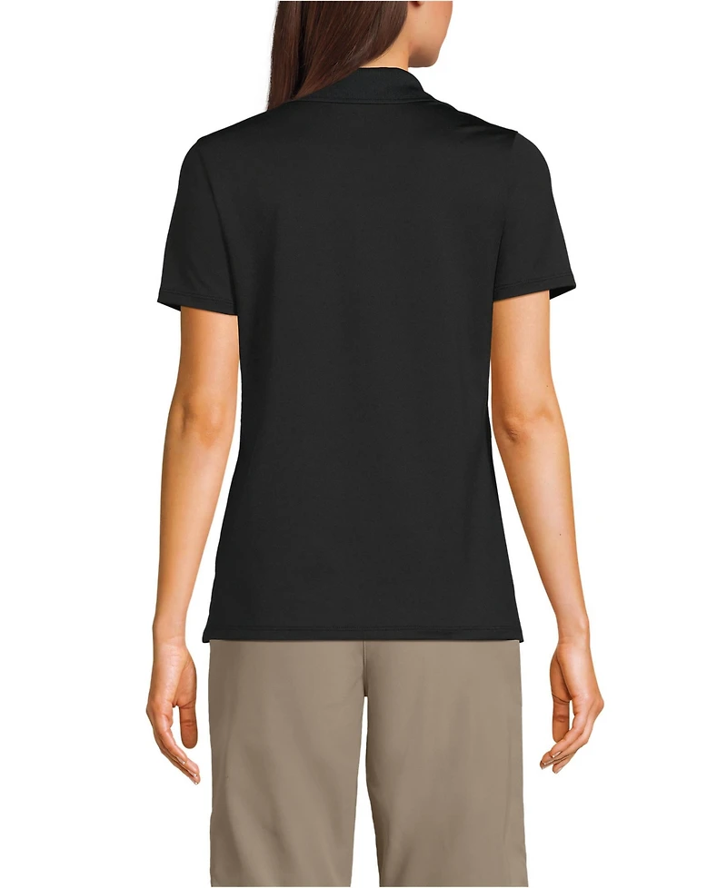 Lands' End Women's Short Sleeve Feminine Fit Rapid Dry Polo Shirt