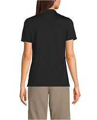Lands' End Women's Short Sleeve Feminine Fit Rapid Dry Polo Shirt