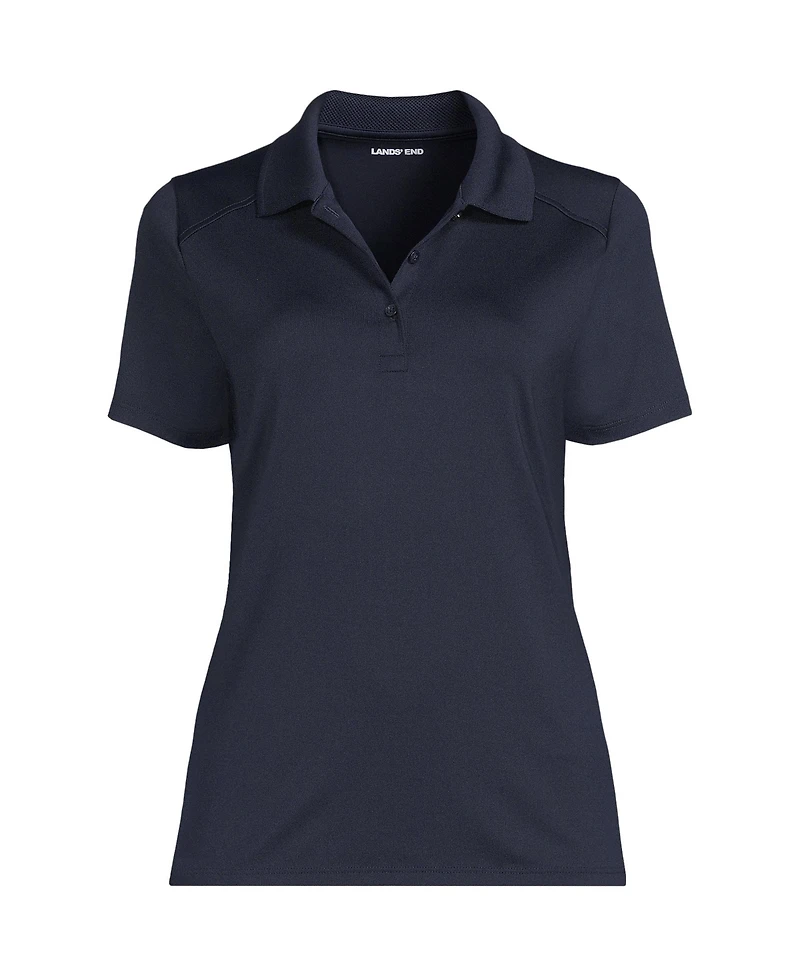Lands' End Women's Short Sleeve Feminine Fit Rapid Dry Polo Shirt