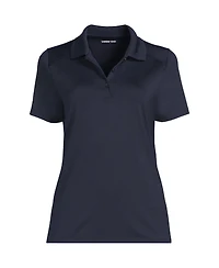 Lands' End Women's Short Sleeve Feminine Fit Rapid Dry Polo Shirt