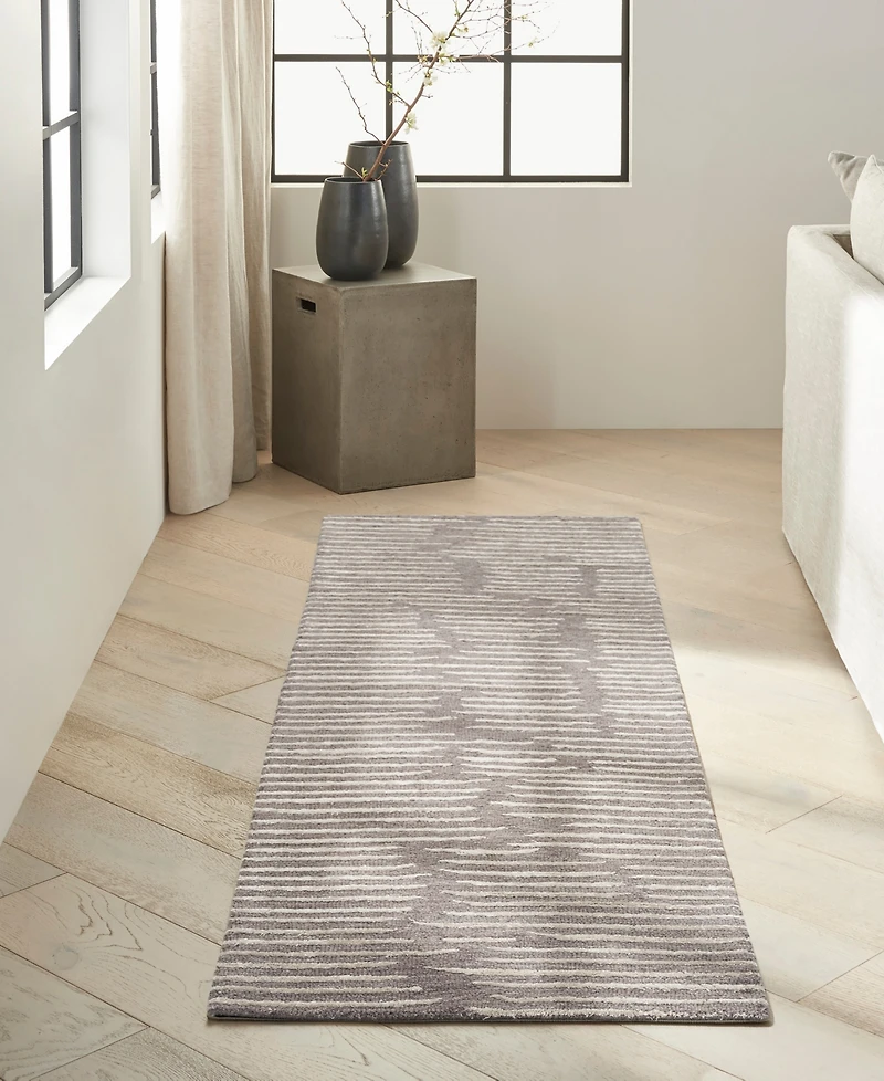 Calvin Klein CK010 Linear LNR01 2'2"x8' Runner Area Rug