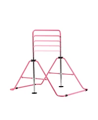Zenova Gymnastics Bar Kids, Junior Training Bar, Height Adjustable Horizontal Bars, Folding Gymnastics Bars Monkey Bars for Kids