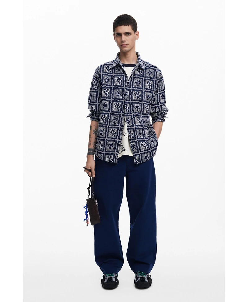 Desigual Men's Long-sleeve checkered shirt