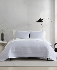 Vera Wang Seersucker Stripe Quilt Set