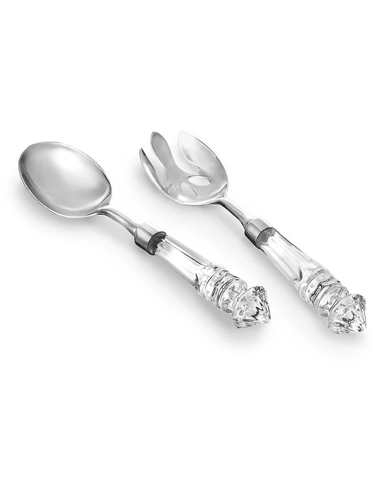 Godinger Dublin Salad Bowl with Servers
